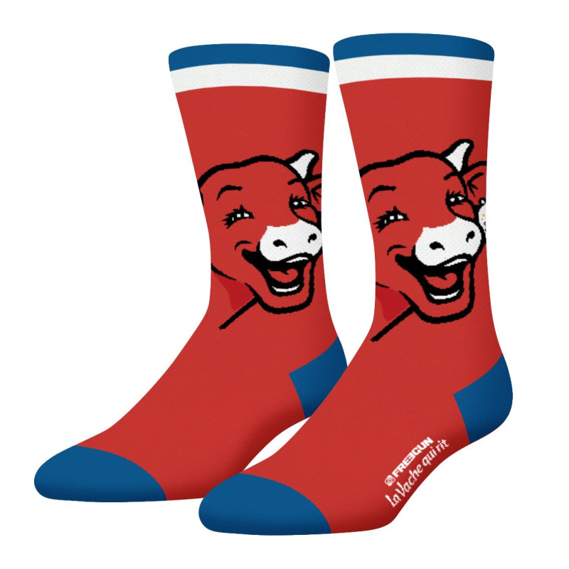 Lot de 4 Paires de Chaussettes homme Ville La Vache Qui Rit Imprimé - Freegun
