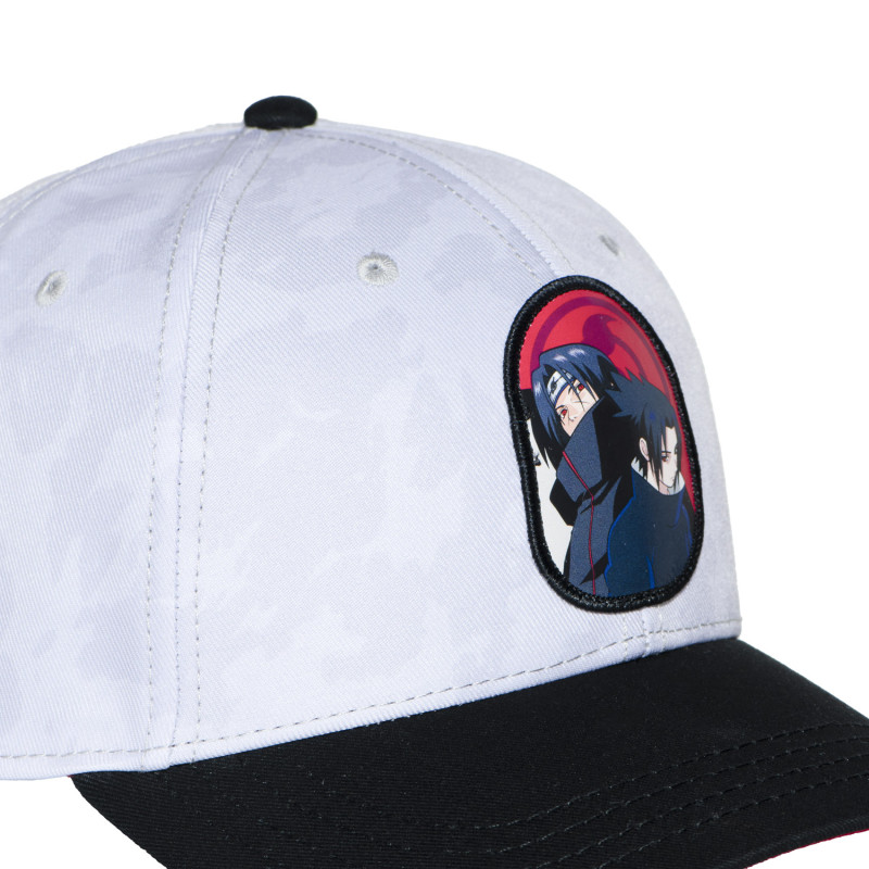 Casquette Baseball Naruto Sasuke, Itachi Snapback - Blanche - Freegun