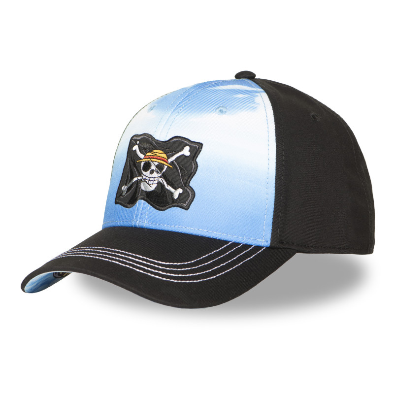 Casquette Baseball One Piece Jolly Roger Snapback - Bleue - Freegun