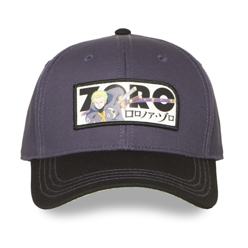 Casquette Baseball One Piece Roronoa Zoro Snapback - Grise - Freegun
