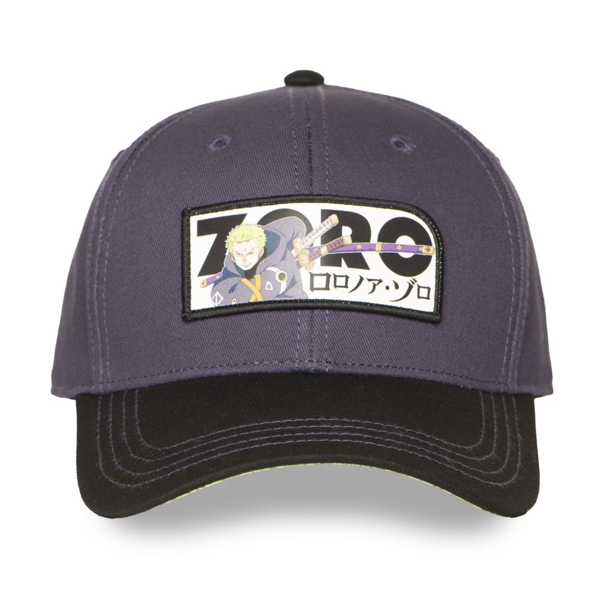 Casquette Baseball One Piece Roronoa Zoro Snapback - Grise - Freegun