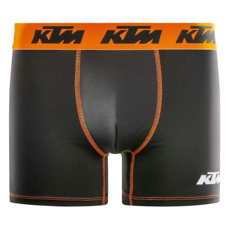 Lot de 4 Boxers Microfibre Noir homme Uni | KTM