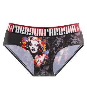 Lot de 4 Culottes Microfibre femme Imprimé Pop Art | FREEGUN