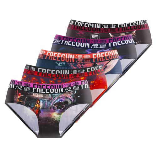 Lot de 5 Culottes Microfibre femme Fantasy Stretch | FREEGUN