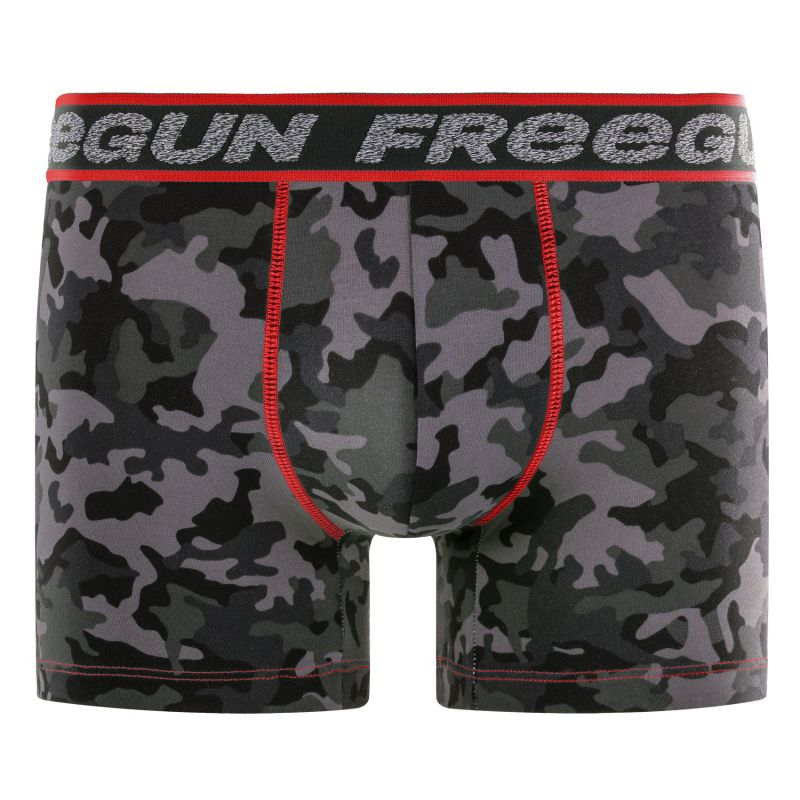 Lot de 4 Boxers Coton Stretch Homme Dynamique Camouflage | FREEGUN