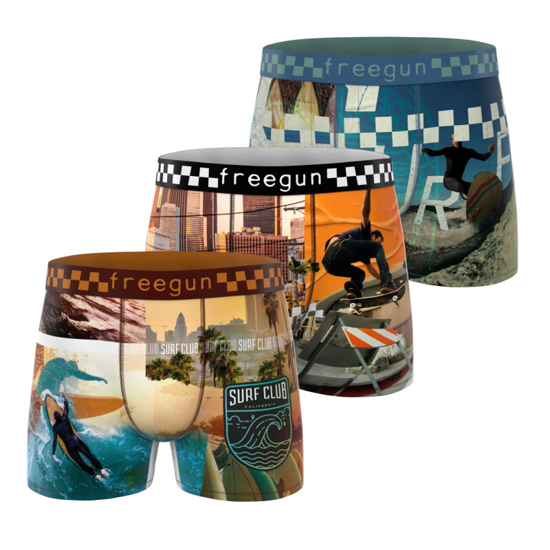 Lot de 3 boxers homme Garantie 2 ans California Vibes