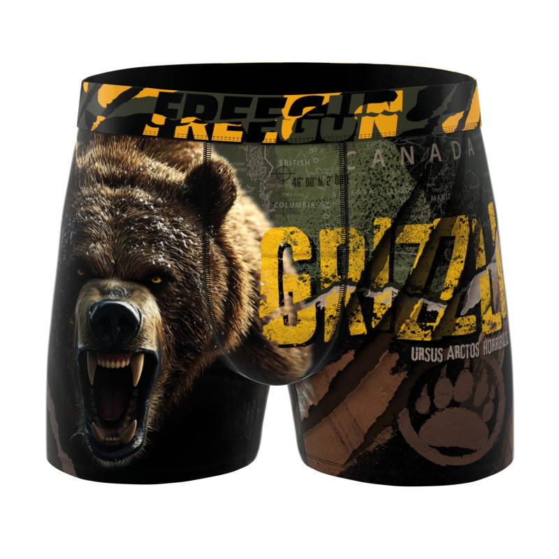 Lot de 4 boxers enfant Garantie 2 ans Wild Animals
