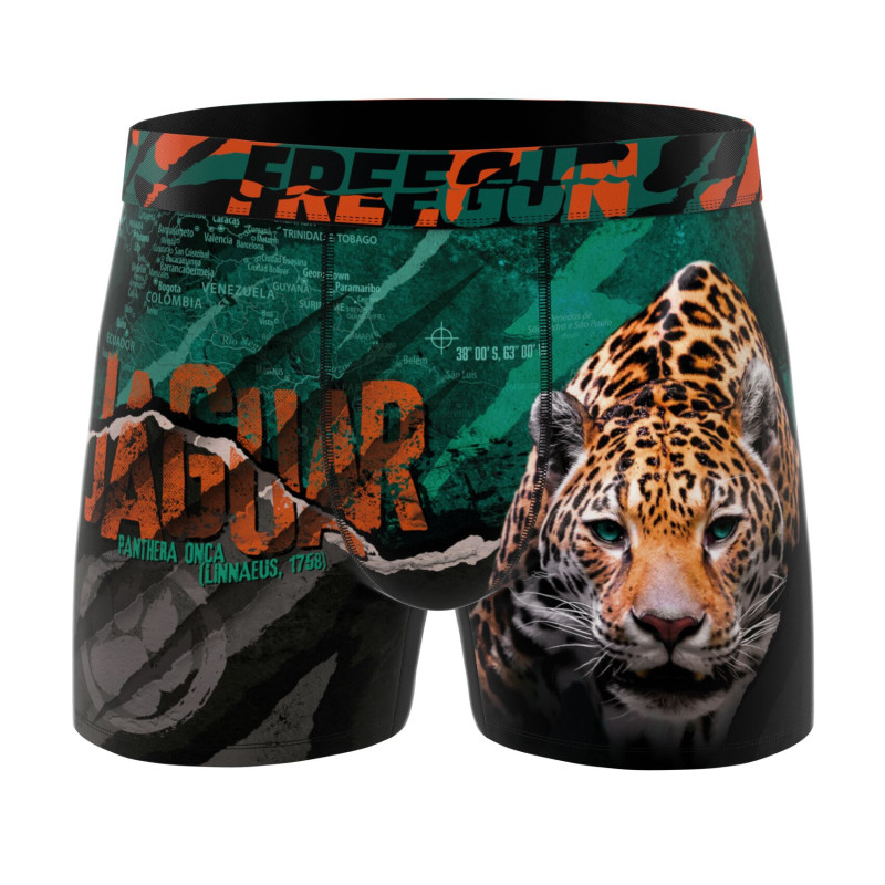 Lot de 4 boxers enfant Garantie 2 ans Wild Animals