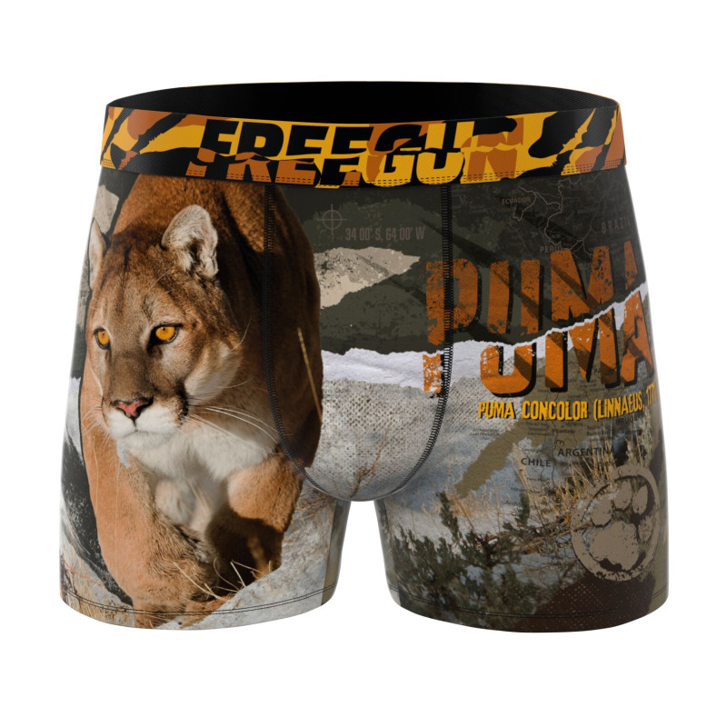 Lot de 4 boxers enfant Garantie 2 ans Wild Animals