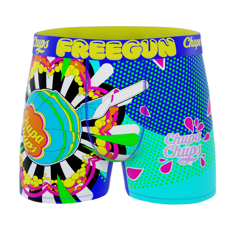 Lot de 4 Boxers Microfibre homme Chupa Chups Imprimé | FREEGUN