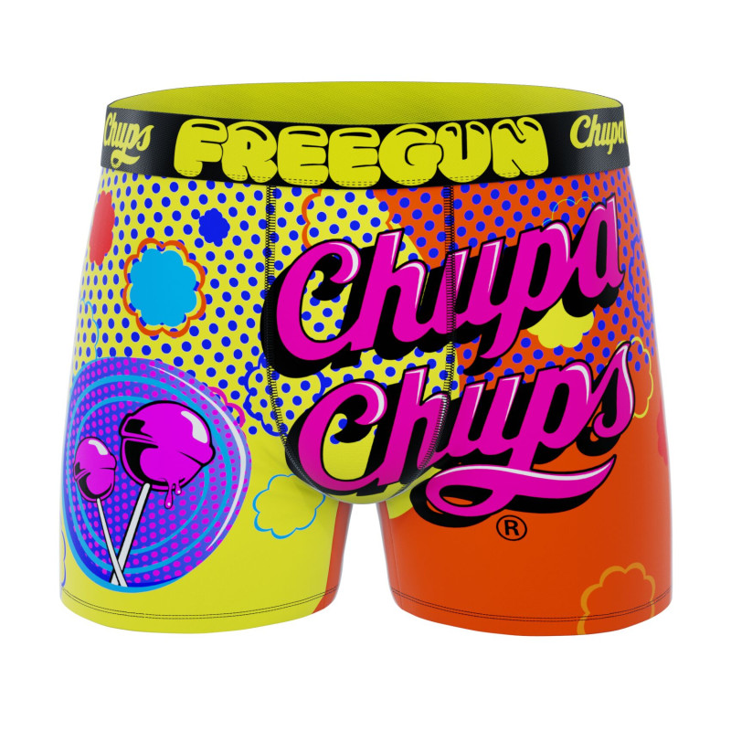 Lot de 4 Boxers Microfibre homme Chupa Chups Imprimé | FREEGUN