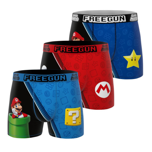 Lot de 3 boxers homme Super Mario Bros