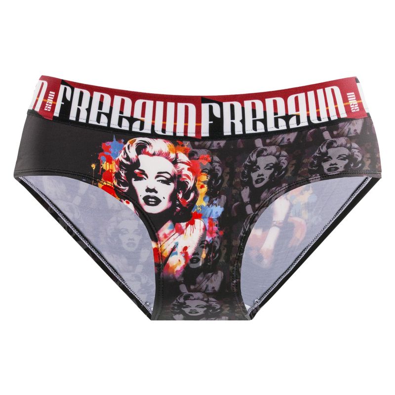 Lot de 4 Culottes Microfibre fille Imprimé Pop Art | FREEGUN