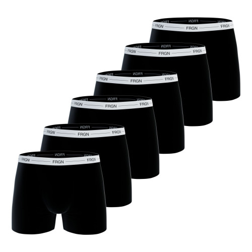 Lot de 6 Boxers Coton homme Confort, Respirant, Stretch Uni | FREEGUN