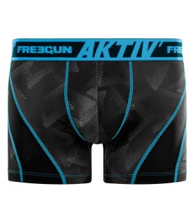 Lot de 4 Boxers Freegun homme Aktiv surpiqûres colorées