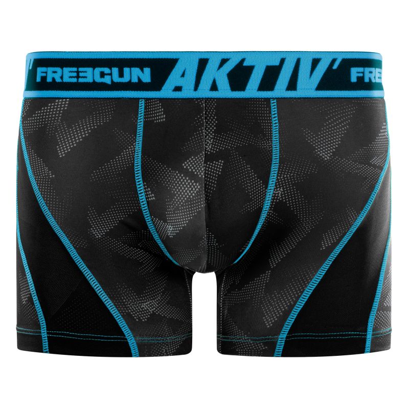Lot de 4 Boxers Freegun homme Aktiv surpiqûres colorées