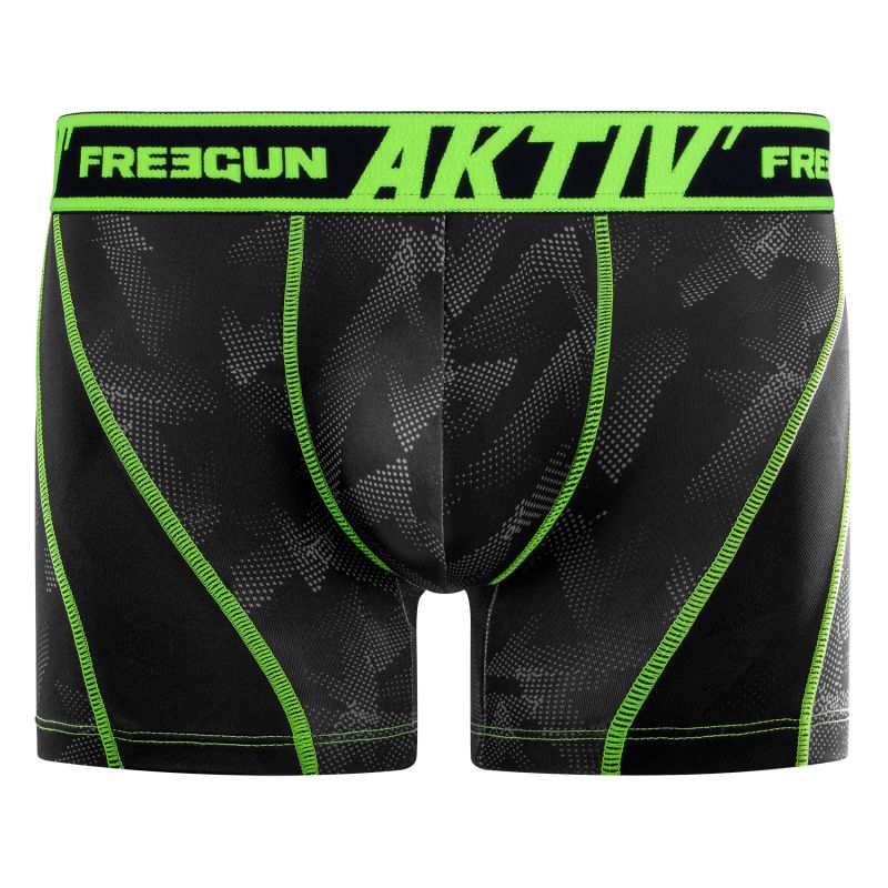 Set of 4 Men's Boxer Aktiv colored stitching