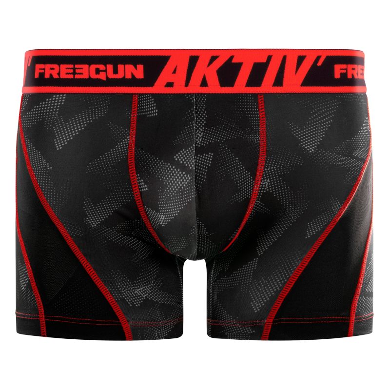 Lot de 4 Boxers Freegun homme Aktiv surpiqûres colorées