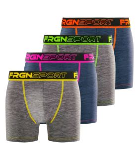 Lot de 4 Boxers Microfibre homme Confort, Respirant, Stretch Uni Sport | FREEGUN