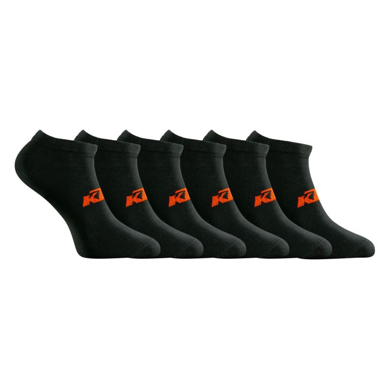 Lot de 6 Paires de chaussettes socquettes noires KTMhomme