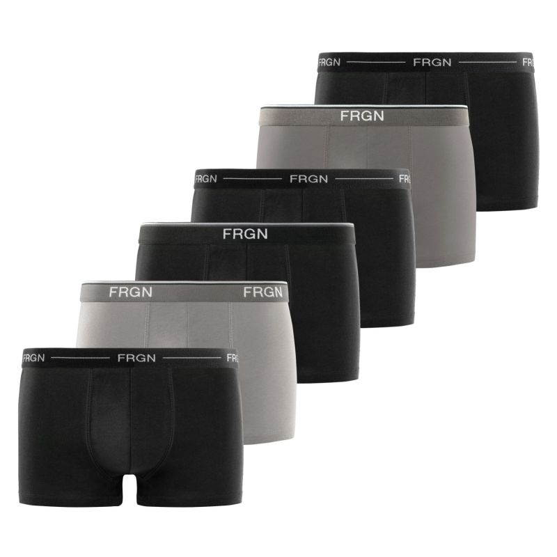 Lot de 6 Boxers Coton homme Confort, Respirant, Stretch Uni | FREEGUN