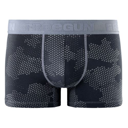 Lot de 4 Boxers Noir Coton Impriméhomme Stretch | FREEGUN