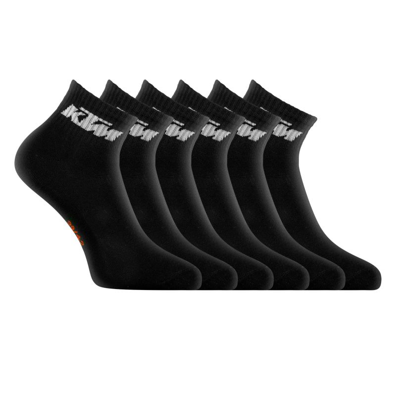 Lot de 6 Paires de chaussettes basses KTM noires homme