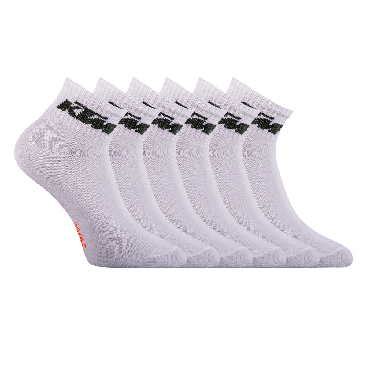 Lot de 6 Paires de chaussettes basses KTM blanches homme