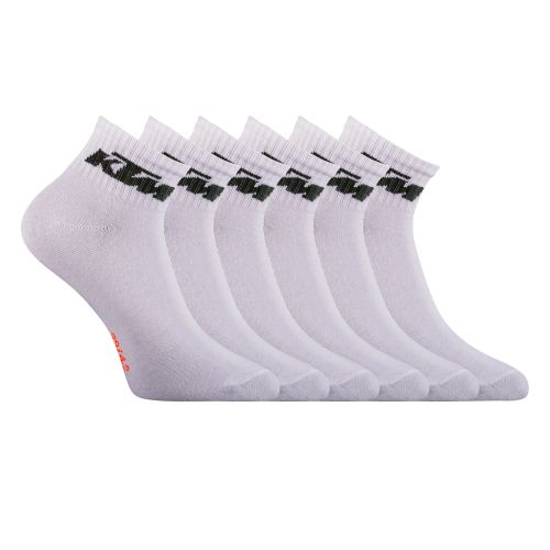 Lot de 6 Paires de chaussettes basses KTM blanches homme