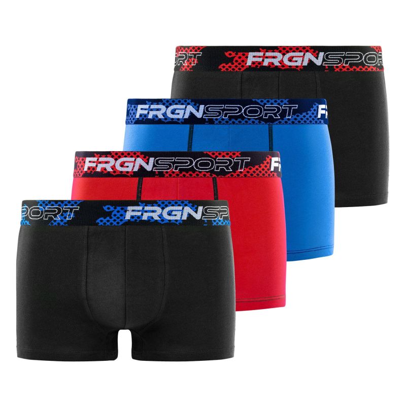 Lot de 4 boxers garçon en coton Dynamic Tom