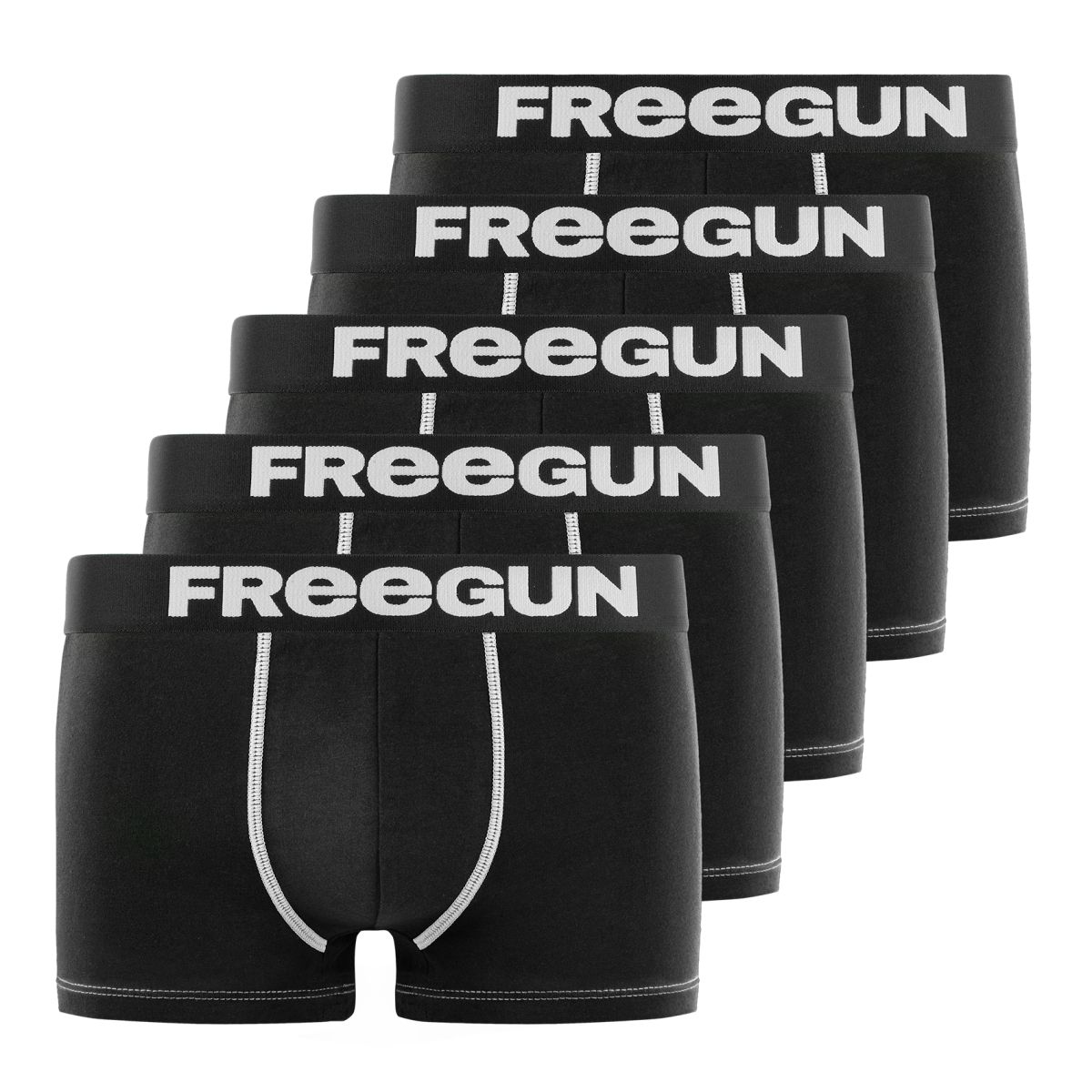 Lot de 5 boxers garçon Freegun Uni