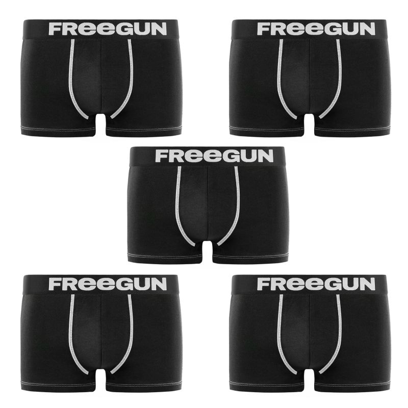 Lot de 5 boxers garçon Freegun Uni