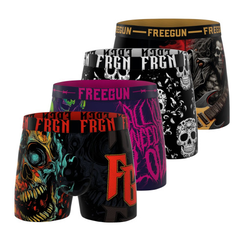 Lot de 4 boxers homme Garantie 2 ans Heavy Rock