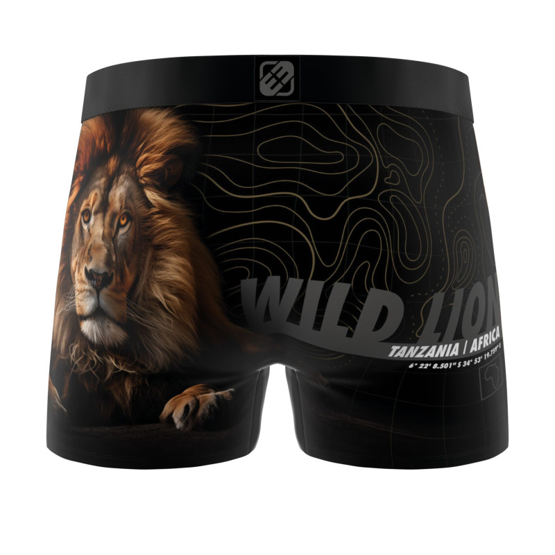 Lot de 5 boxers homme Garantie 2 ans Wild Life