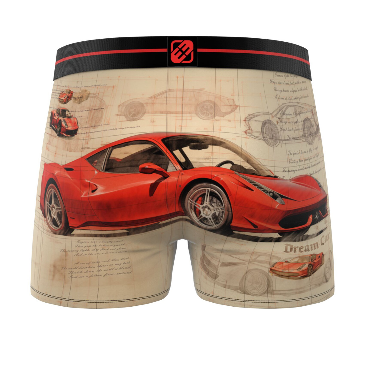 Lot de 5 boxers enfant Garantie 2 ans Car Racing