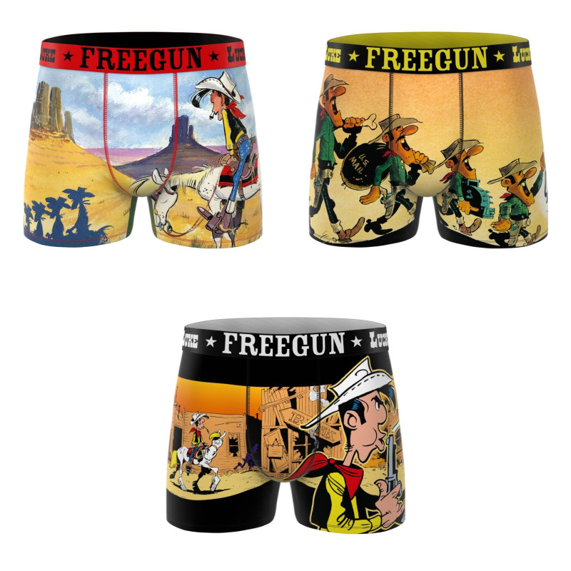 Lot de 3 boxers homme Lucky Luke