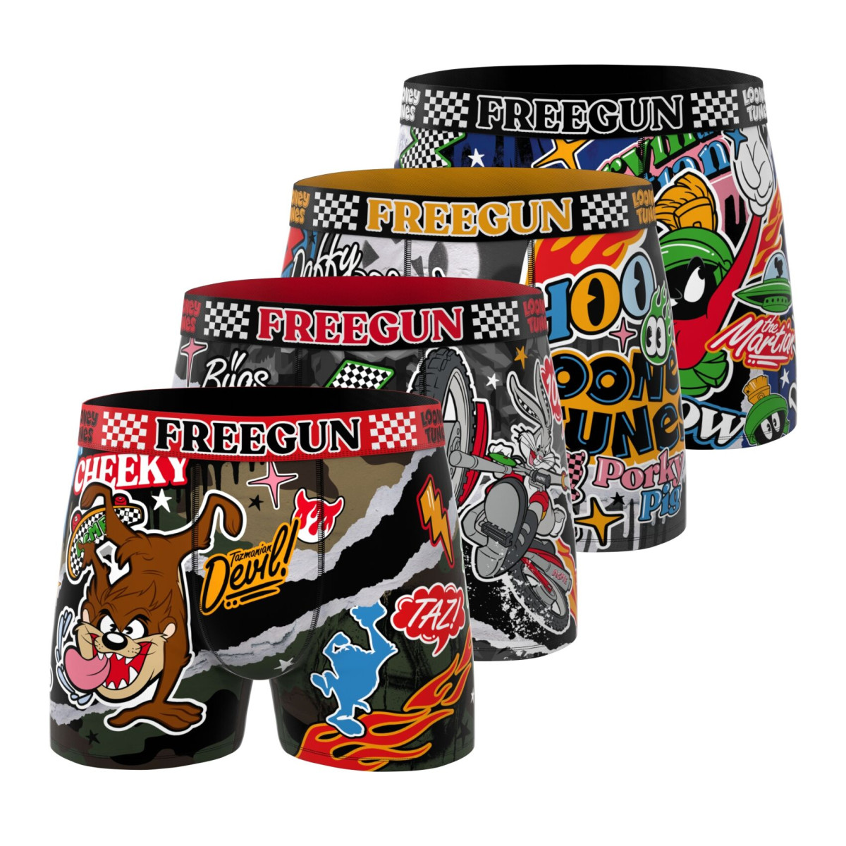 Lot de 4 boxers homme Looney Tunes