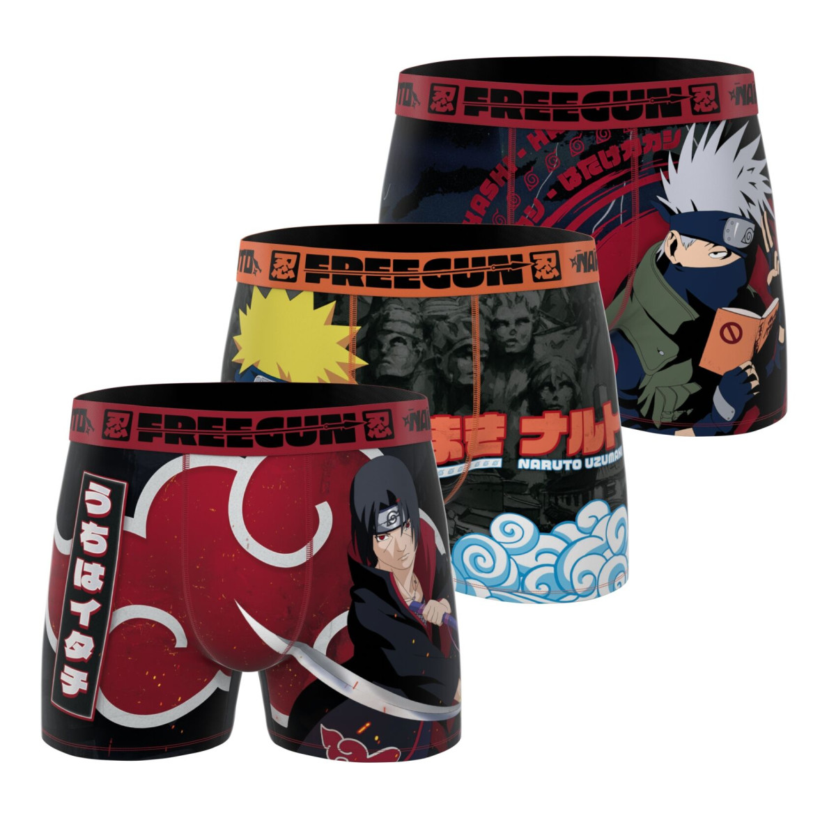 Lot de 3 boxers homme Naruto Classic