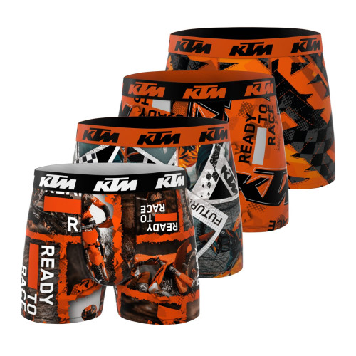 Lot de 4 Boxers Microfibre homme Ktm Imprimé | FREEGUN