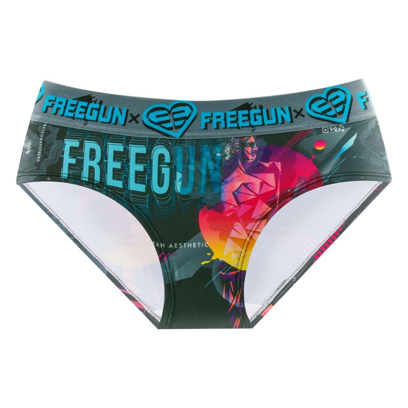 Lot de 4 Culottes Microfibre femme Confort, Respirant, Stretch | FREEGUN