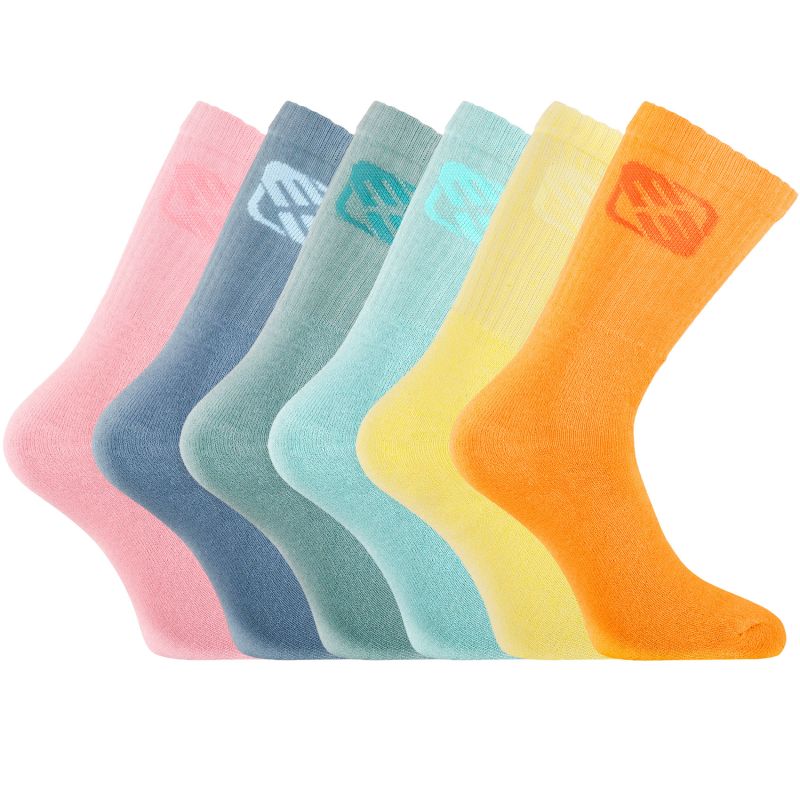 Lot de 6 Paires de Chaussettes homme Tennis Uni - Freegun