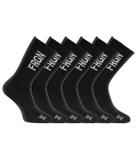 Lot de 6 Paires de Chaussettes homme Tennis Uni - Freegun