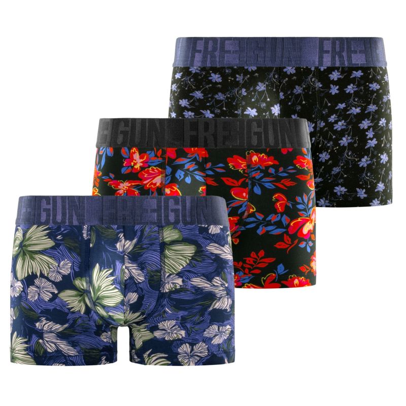 Lot de 3 boxers homme Flowers Garantie 2 ans