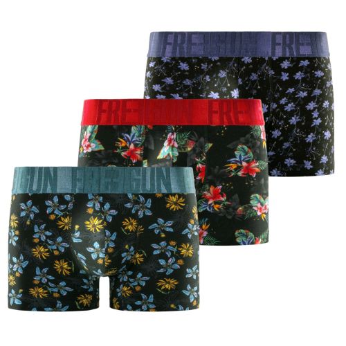 Lot de 3 boxers homme Flowers Garantie 2 ans