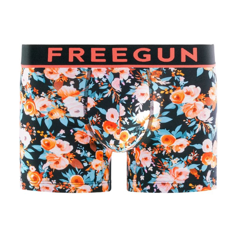 Lot de 4 Boxers homme Coton Imprimé Fleurs Stretch | FREEGUN