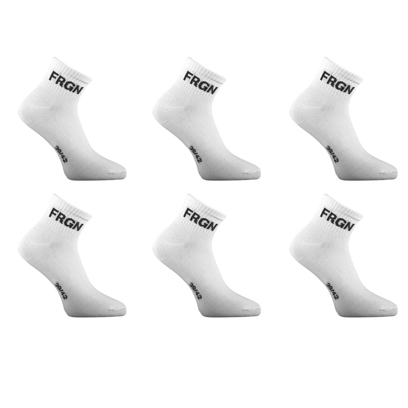 Lot de 6 Paires de Chaussettes garcon Courtes Uni - Freegun
