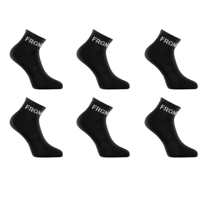 Lot de 6 Paires de Chaussettes garcon Courtes Uni - Freegun