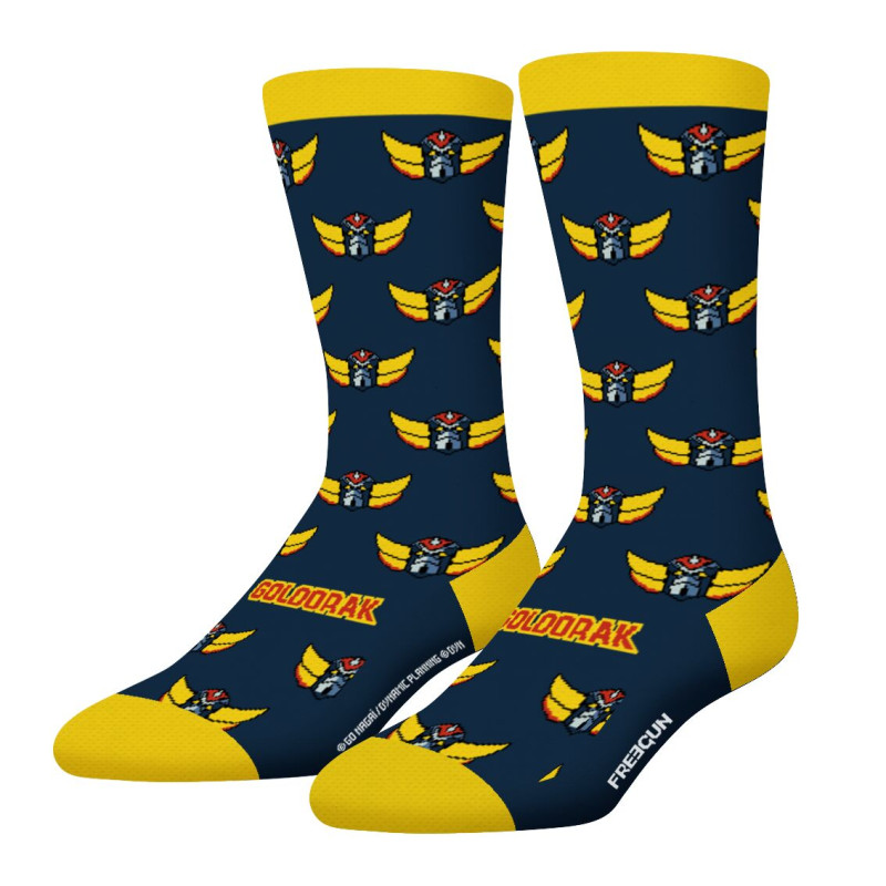 Lot de 4 Paires de Chaussettes homme Ville Goldorak Imprimé - Freegun