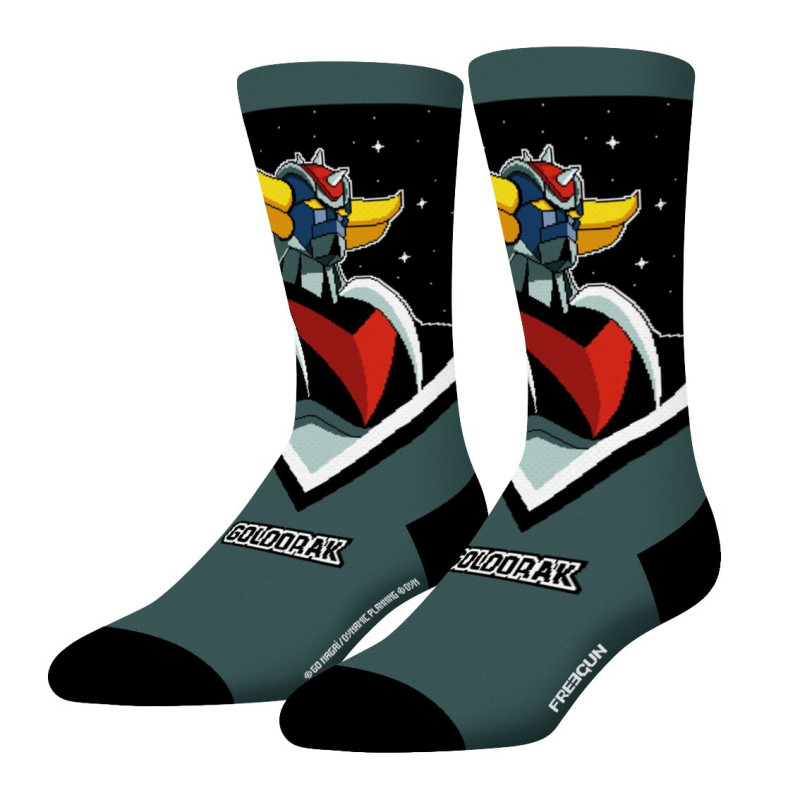 Lot de 4 Paires de Chaussettes homme Ville Goldorak Imprimé - Freegun
