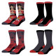 Lot de 4 Paires de Chaussettes homme Ville One Piece Luffy, Jolly Roger Imprimé - Freegun
